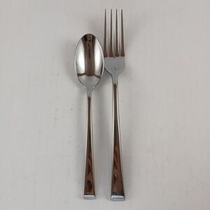 Rockford Dinner Fork & Teaspoon Lot Mikasa 18/0 Stainless Glossy Flatware Set